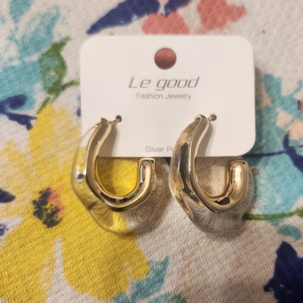 Gold and Silver Fashion Earrings